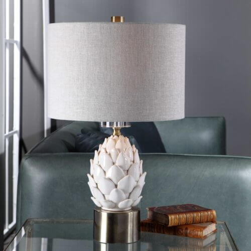 UTTERMOST 26380 WHITE ARTICHOKE TABLE LAMP Ottawa
