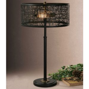 UTTERMOST 26131-1 ALITA BLACK TABLE LAMP Calgary