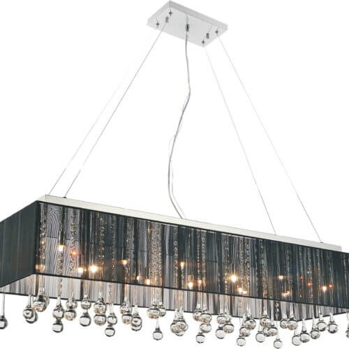 CWI LIGHTING 5005p40c_b 14 Light Drum Shade Chandelier Calgary