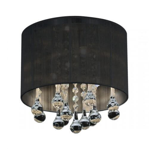 CWI LIGHTING 5006c10c-r 4 Light Drum Shade Flush Mount Edmonton