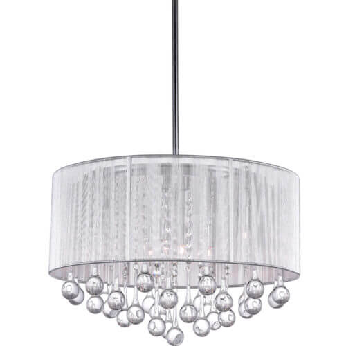 CWI LIGHTING 5006p18c-r 6 Light Drum Shade Chandelier Toronto