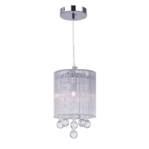 CWI LIGHTING 5006p6c-r 1 Light Drum Shade Mini Pendant Winnipeg