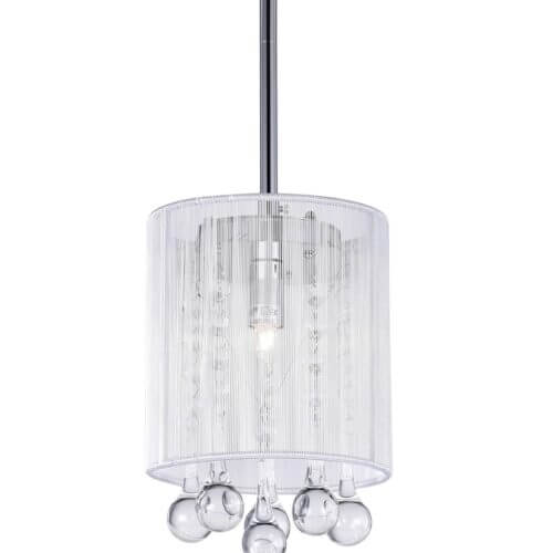 CWI LIGHTING 5006p6c 1 Light Drum Shade Mini Pendant Fredericton