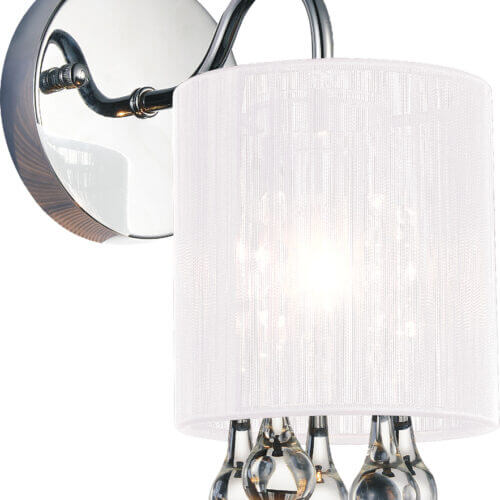 CWI LIGHTING 5006w5c-1_w 1 Light Bathroom Sconce Quebec City