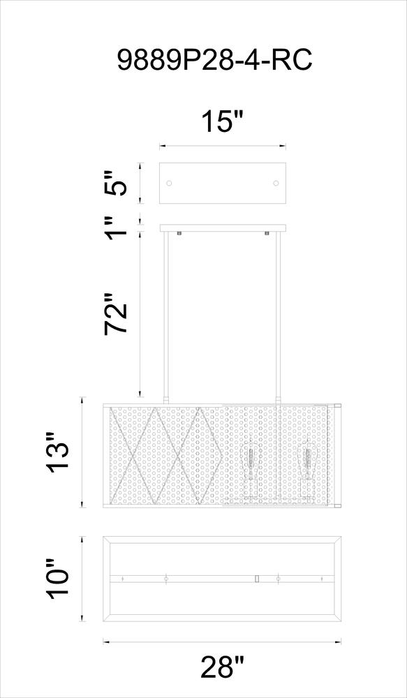 CWI LIGHTING 9889p28-4-rc Tapedia Mississauga
