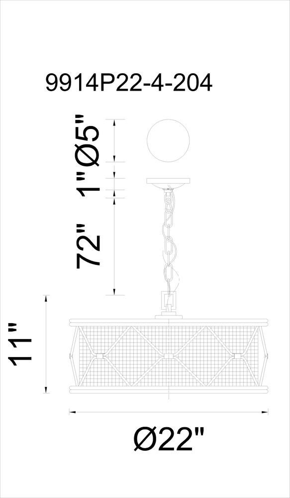 CWI LIGHTING 9914p22-4-204 Kali Toronto