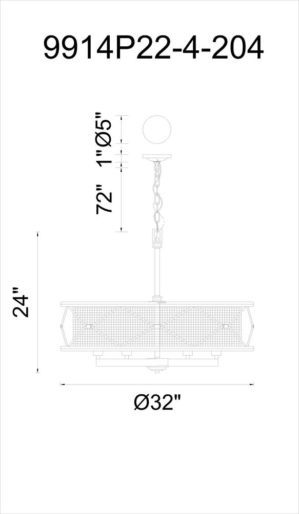 CWI LIGHTING 9914p32-6-204 Kali Vancouver