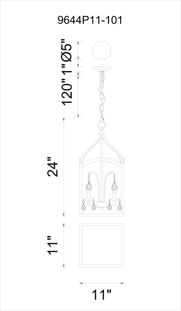 CWI LIGHTING 9644p11-3-604 Save Ottawa