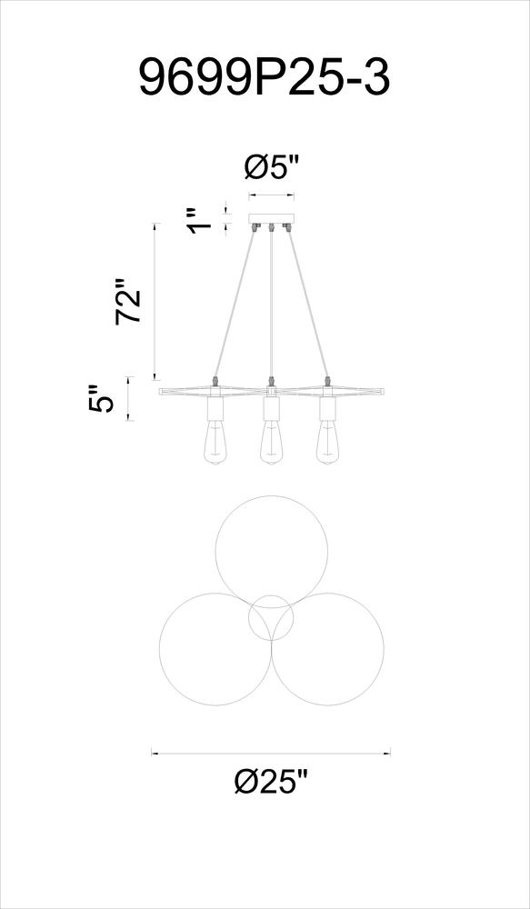 CWI LIGHTING 9699p25-3 Ravi Calgary