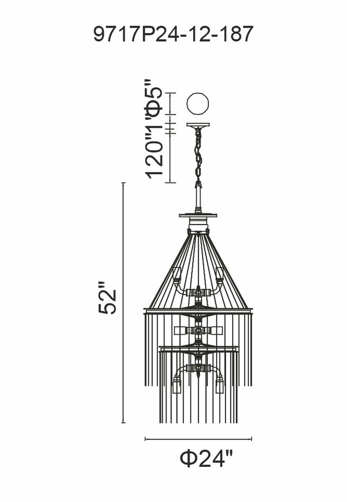 CWI LIGHTING 9717p24-12-187 Kala Halifax
