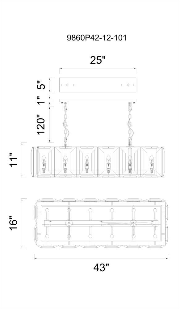 CWI LIGHTING 9860p42-12-101 Jacquet Halifax