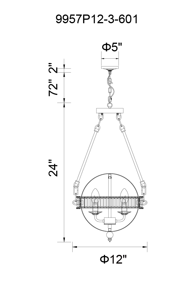 CWI LIGHTING 9957p30-6-601 Arkansas Edmonton