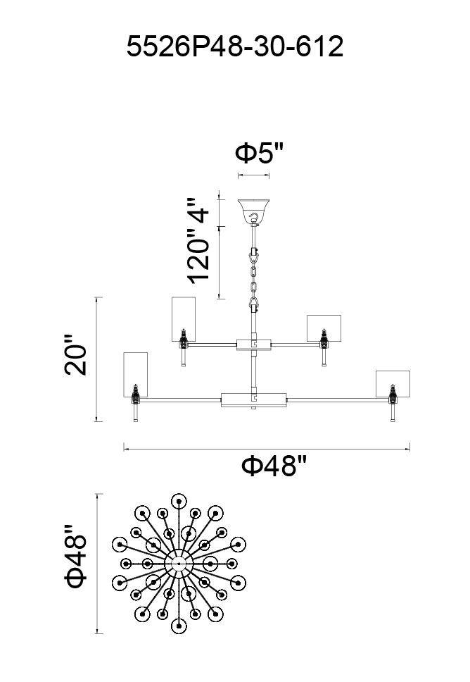 CWI LIGHTING 5526p48-30-612 Montoya Vancouver