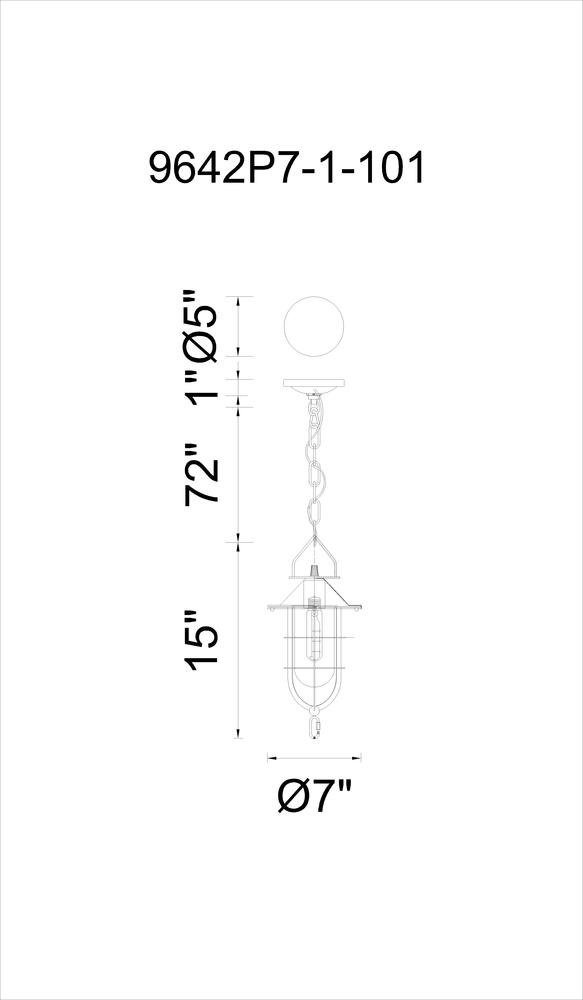 CWI LIGHTING 9642p7-1-101 Rhine Winnipeg