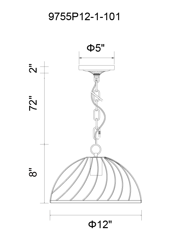 CWI LIGHTING 9755p12-1-101-3 Escot Ottawa