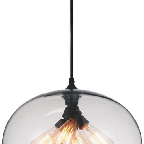 CWI LIGHTING 5553p16 Glass Down Pendant Mississagua