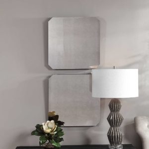 UTTERMOST LANGE SQUARE MIRRORS, S/2