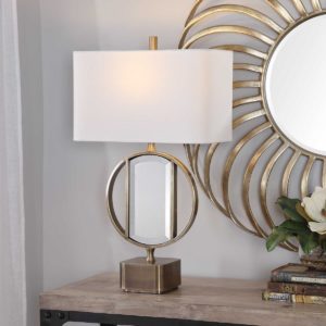 UTTERMOST 26356-1 LUCIANA TABLE LAMP brushed brass