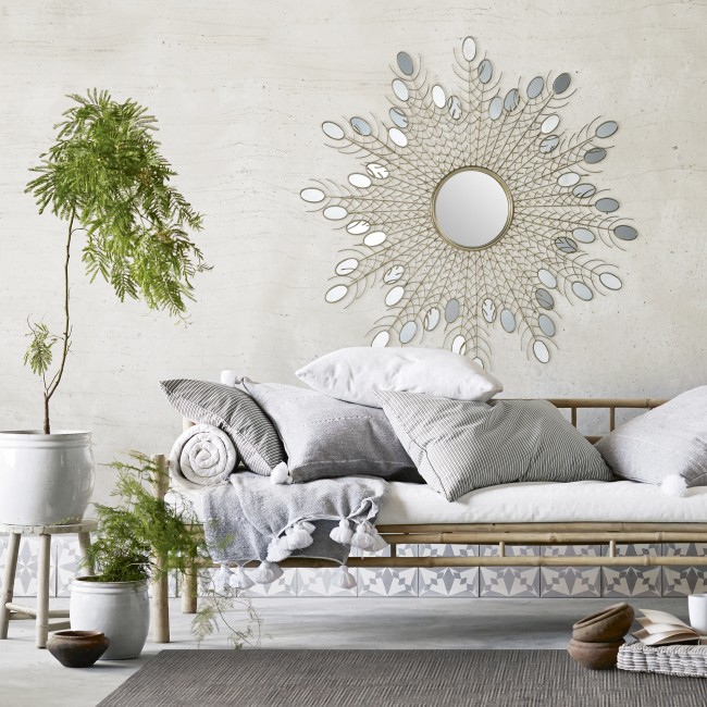 RENWIL mt2338 ROSEMARY Round Mirror Smaller mirrors Silver Leaf