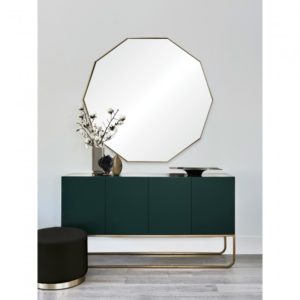 RENWIL mt2349 CRUZ mirror Round Antique Brass
