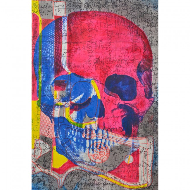 RENWIL ol1786 STUDIO LINE TRILOGY painting Skull