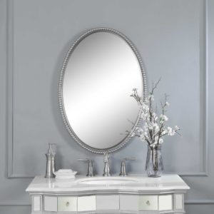 UTTERMOST 01102 SHERISE OVAL MIRROR Beaded