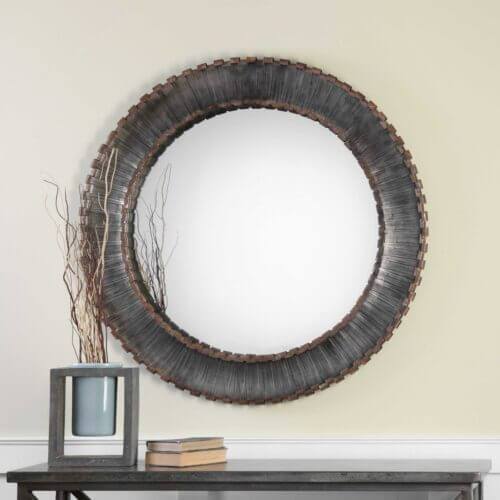 UTTERMOST 09175 TANAINA ROUND MIRROR