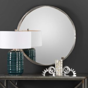 UTTERMOST OHMER ROUND MIRROR wire frame