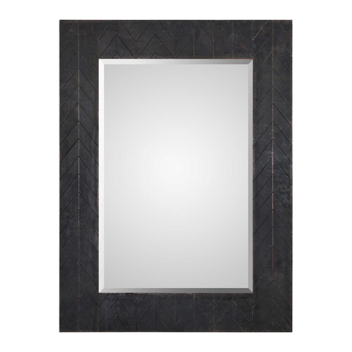 UTTERMOST CAPRIONE MIRROR rectangle Chevron detail