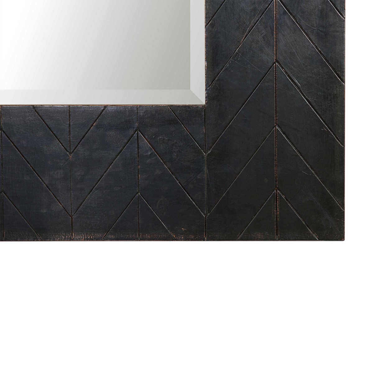 UTTERMOST CAPRIONE MIRROR rectangle Chevron detail