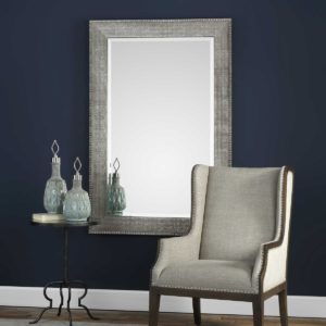 UTTERMOST 09370 LEISTON MIRROR metallic silver