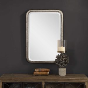 UTTERMOST MADOX VANITY MIRROR rectangle metal