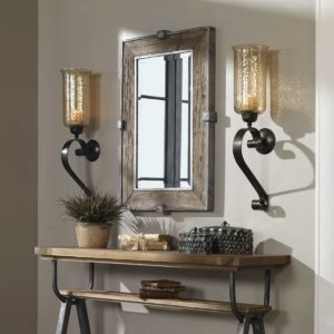 UTTERMOST 09433 SIRINGO VANITY MIRROR Rectangle Wood