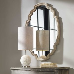 UTTERMOST 14483 LUDOVICA VANITY MIRROR natural wood
