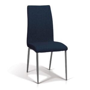 KORSON SKSD67122 emily dining chair Gray Powder Coated Stee blue