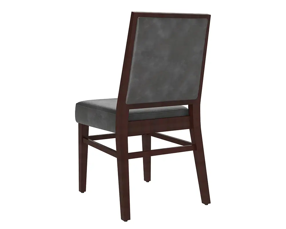 SUNPAN 104925 Citizen Dining Chair Faux Leather armless black legs