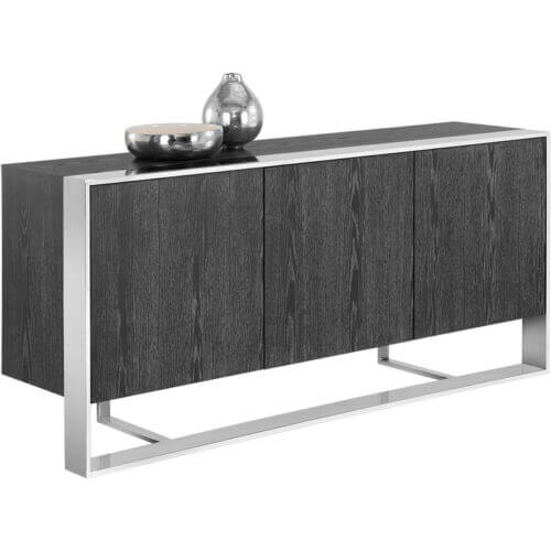 SUNPAN 107055 Dalton Sideboard - Stainless Steel - Grey markham