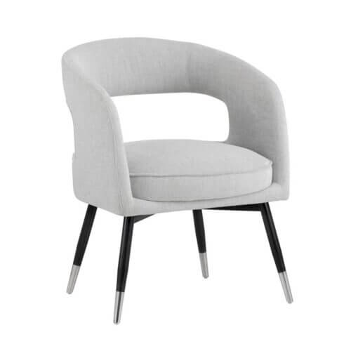 SUNPAN 103103 Baily Dining Chair fabric Hemingway Marble black legs