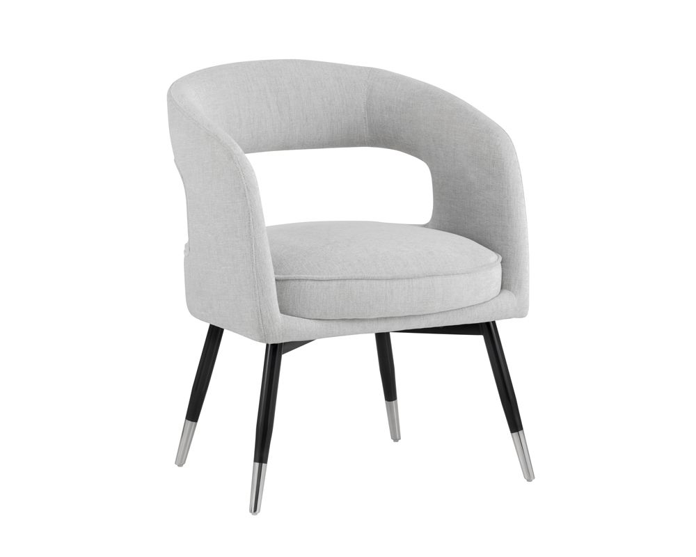 SUNPAN 103103 Baily Dining Chair fabric Hemingway Marble black legs