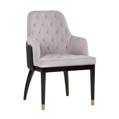 SUNPAN 104024 Gia Dining Chair Antonio Cameo Solid Brich Wood Legs