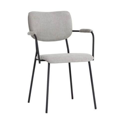 SUNPAN 104494 Cullen Armchair Polo Club Stone black leg