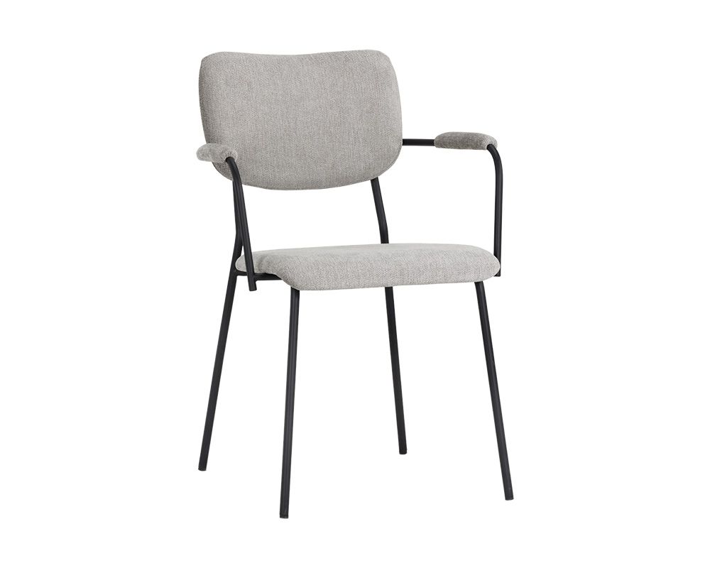 SUNPAN 104494 Cullen Armchair Polo Club Stone black leg