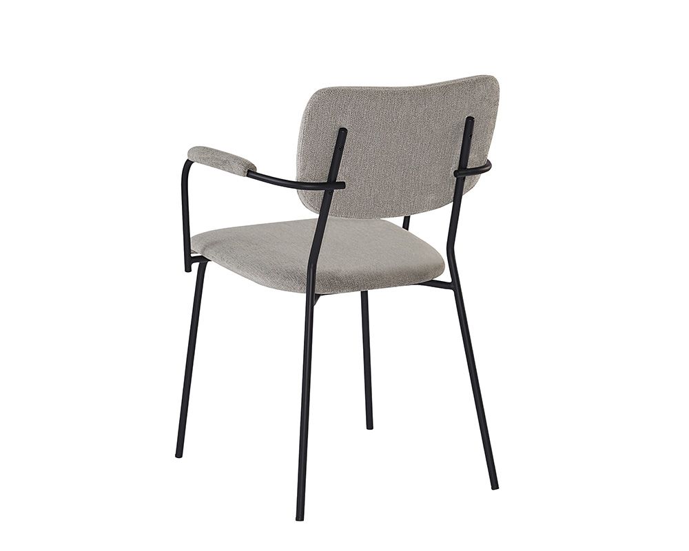 SUNPAN 104494 Cullen Armchair Polo Club Stone black leg