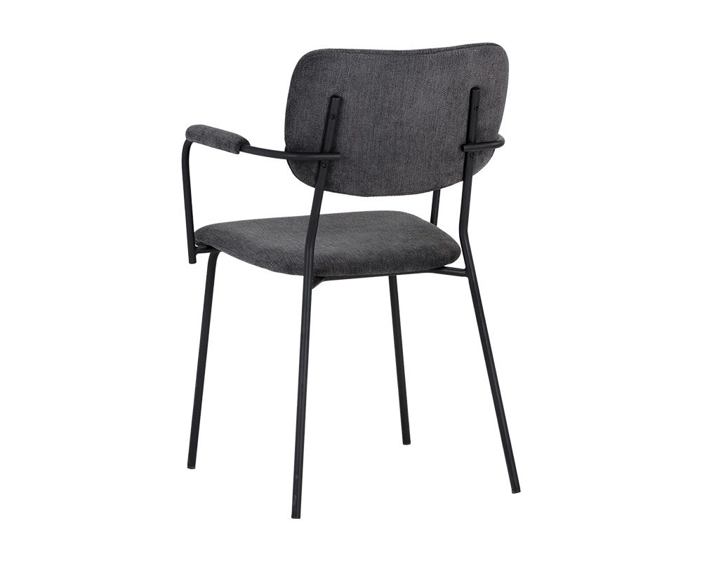 SUNPAN 104813 Cullen Armchair Polo Club Kohl Grey black leg