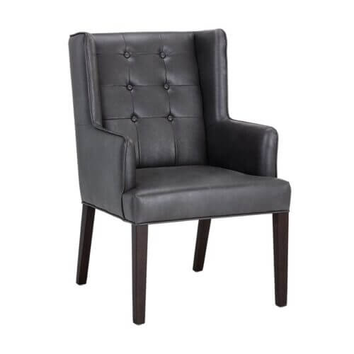 SUNPAN 104819 Clarkson Armchair Bravo Portabella Ring On Back Birch Wood Legs