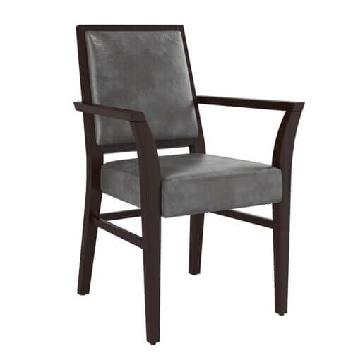 SUNPAN 104924 Citizen Armchair Faux Leather Birch wood legs