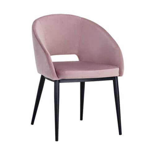 SUNPAN 104964 Thatcher Dining Chair - Black - Blush Purple Sky