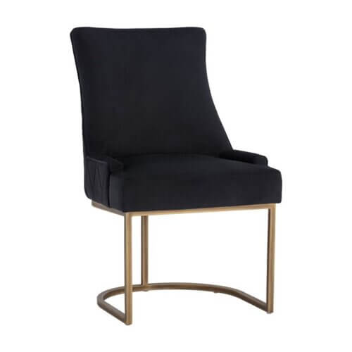 SUNPAN 104979 Florence Dining Chair Abbington Black Rustic Bronze