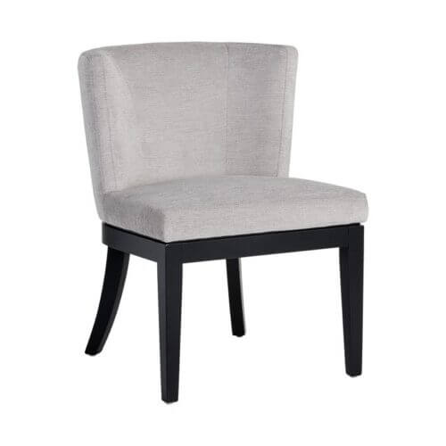 SUNPAN 105007 Hayden Dining Chair Fabric Polo Club Stone wood legs caledon