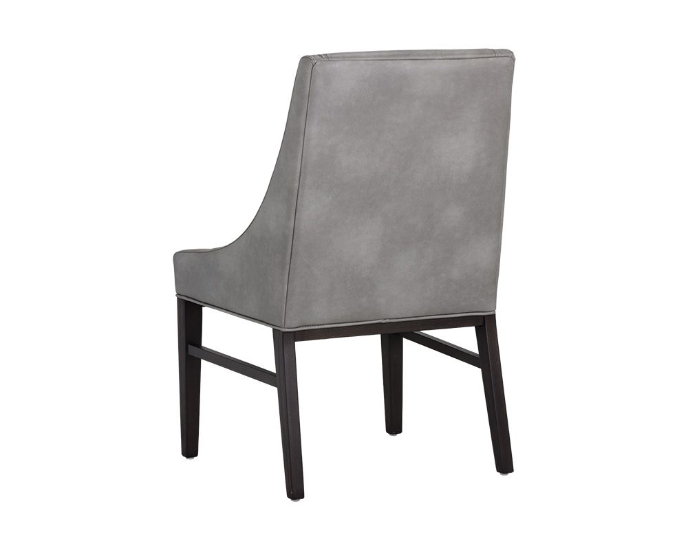 SUNPAN 105212 Zion Dining Chair Bravo Metal Faux Leather Wood legs